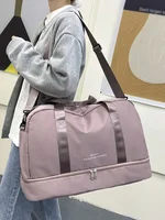 Sac de voyage extensible pour femmes, sac à main de sport, sac de Fitness, grande capacité, sac de nuit pour week-end à une épaule 1