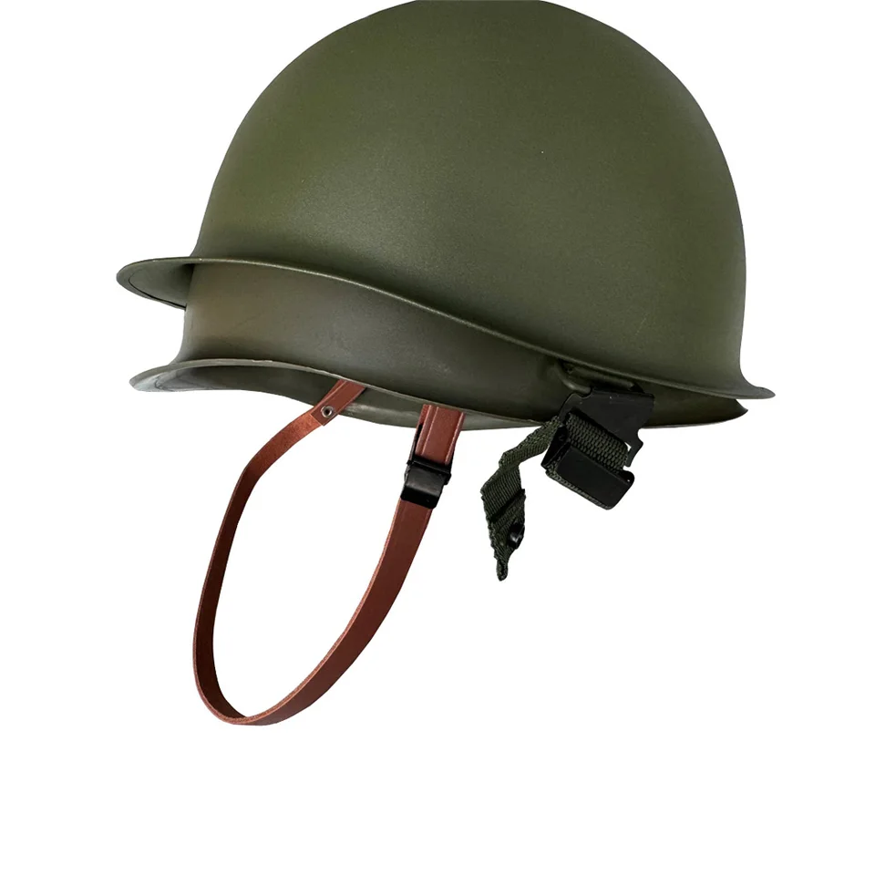 ヴィンテージタクティカルヘルメット,裏地付き,ナイロン,金属鋼,2層