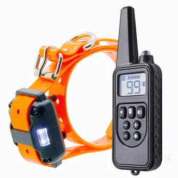 H880 Black Remote Dog Training Collar, For 1/2/3 Dogs, Shock, vibration and beep Function, Rechargeable and Waterproof 1
