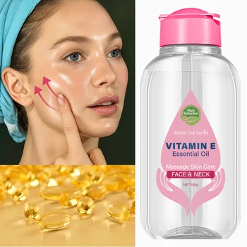 Olio essenziale di vitamina E con niacinamide e ceramide - Massaggio viso e collo Cura della pelle per un tono uniforme