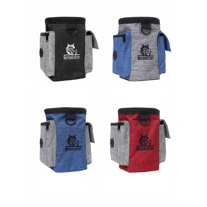 Portable Dog Treat Bag Outdoor Dog Treat Pouch for Training Feeding Bag Large Capacity Pet Trainer Waist Supplies