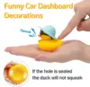 Rubber Duck Car Ornaments Yellow Duck Car Dashboard Decorations with Propeller Helmet for Christmas Decor and Home Decorations 3