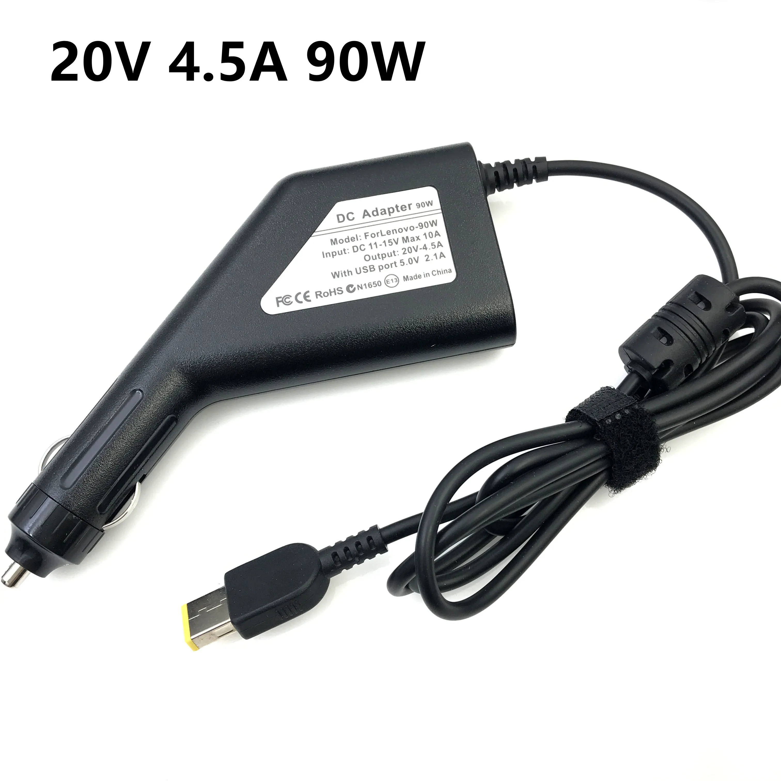 Dc Caricatore Dell'Automobile Del Computer Portatile 20V 4.5A 90W Per Lenovo Thinkpad X240S E431 E531 G500 G505 T440 E431 E360 S3 Adattatore Di Alimen