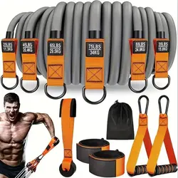 Versatile Resistance Bands for Strength Training and Home Workouts (Yellow)