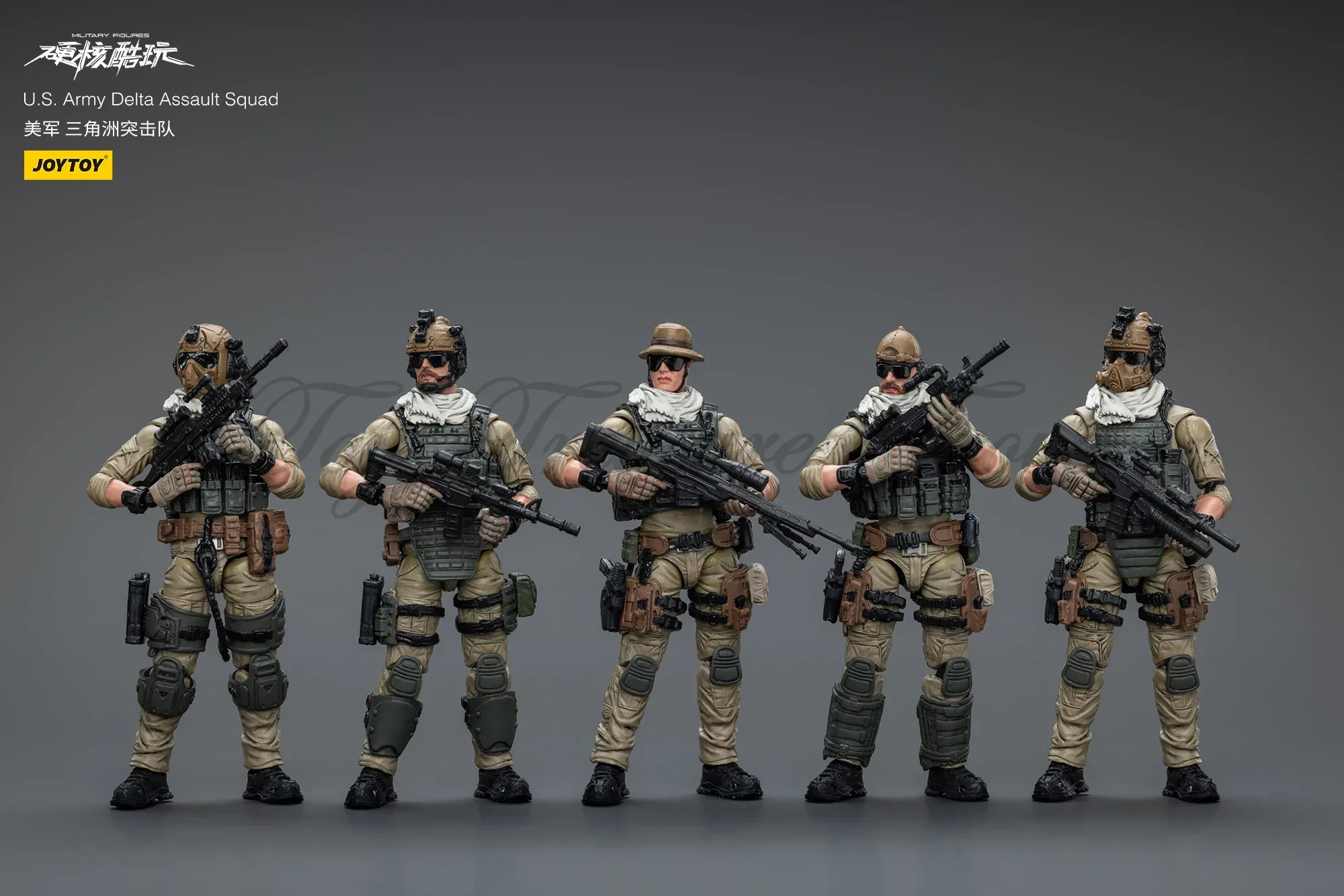 JOYTOY ミリタリーフィギュア3体セット JOYTOY-US軍用デルタ攻撃隊,アクションフィギュア,サイクロン