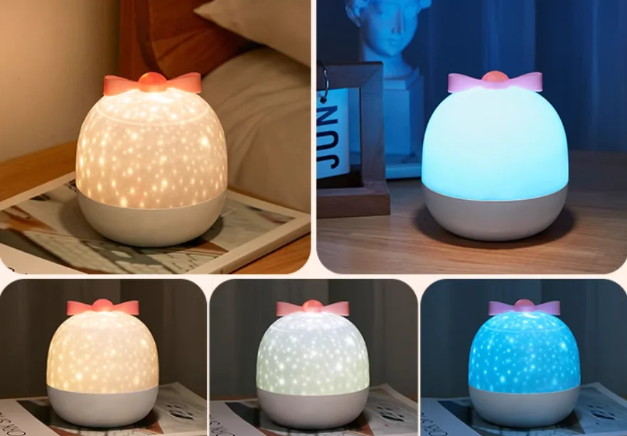 Ocean Starry Sky Projector LED Night Light Rotated Romantic Projection Lamp Birthday Gifts 21 sets Slides