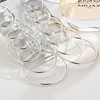 12Pairs/6Pairs Simple Punk Hoop Earrings Set Big Circle Earrings Jewelry for Women Girls Ear Hoops Earring Round Oversized 5