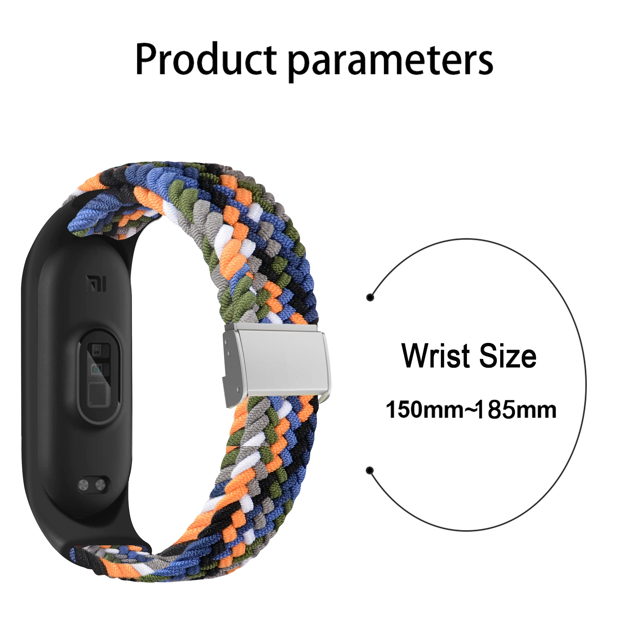 Braided Solo Loop Adjustable Nylon Bracelet Strap