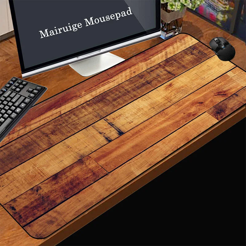 

Pc Decoration Gaming Laptops Computer Desks Desktop Accessories Mousepad Wood Textured Gamer Rug Mouse Mat Xl Mouse Carpet
