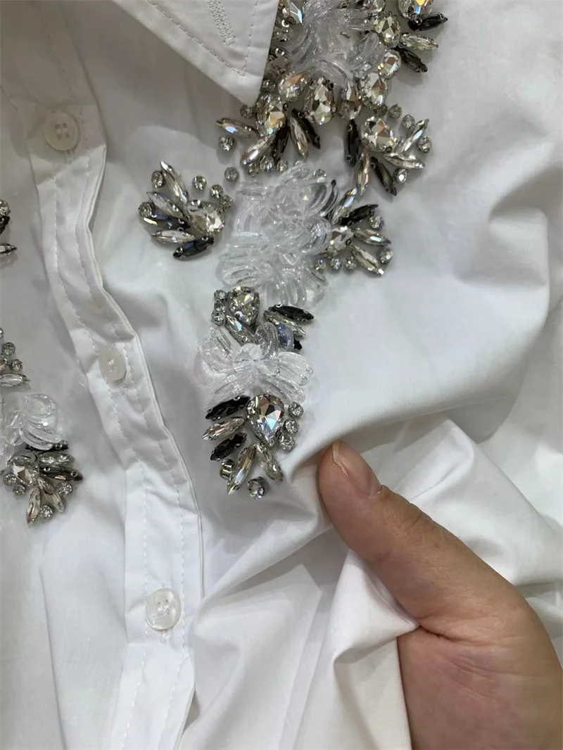 売れ筋商品|||イロ シャツ レディース トップス XUNG - Blouse - ecru/silver HeRIN.CYE | Square shirring tops (シャツ・ブラウス ) |SHEL