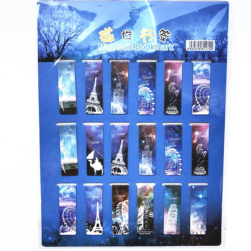 Cat Tower Magnet Magnetic Bookmarks 18 Pcs/Set Cute Magnet Page Markers Page Clips Bookmark for Student Office Reading magnetic bookmark bookmark page holder bookmarks stationery supplies