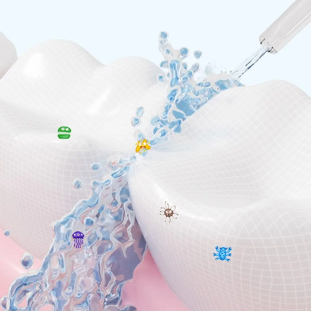 신선한 숨결을 선사하는 300ML 전동 구강세정기, 스마트 무선 치아세정기, 4개의 브러시 헤드, 5가지 모드, 치석 제거기, 교정기 관리