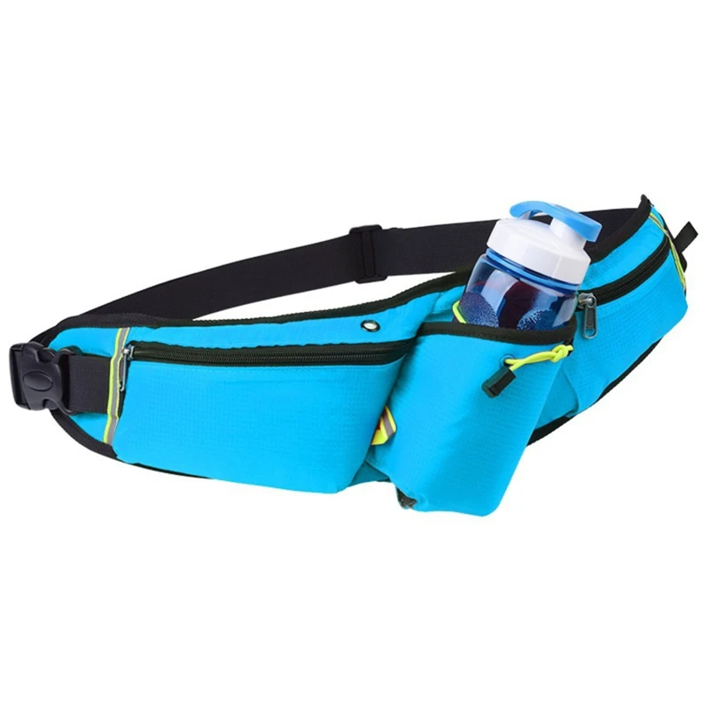Unisex Sports Water Bottle Hip Waist Pack Waterproof Running Climbing Money Waist Bag Mobile Phone Bag Motorcycle Fanny Pack