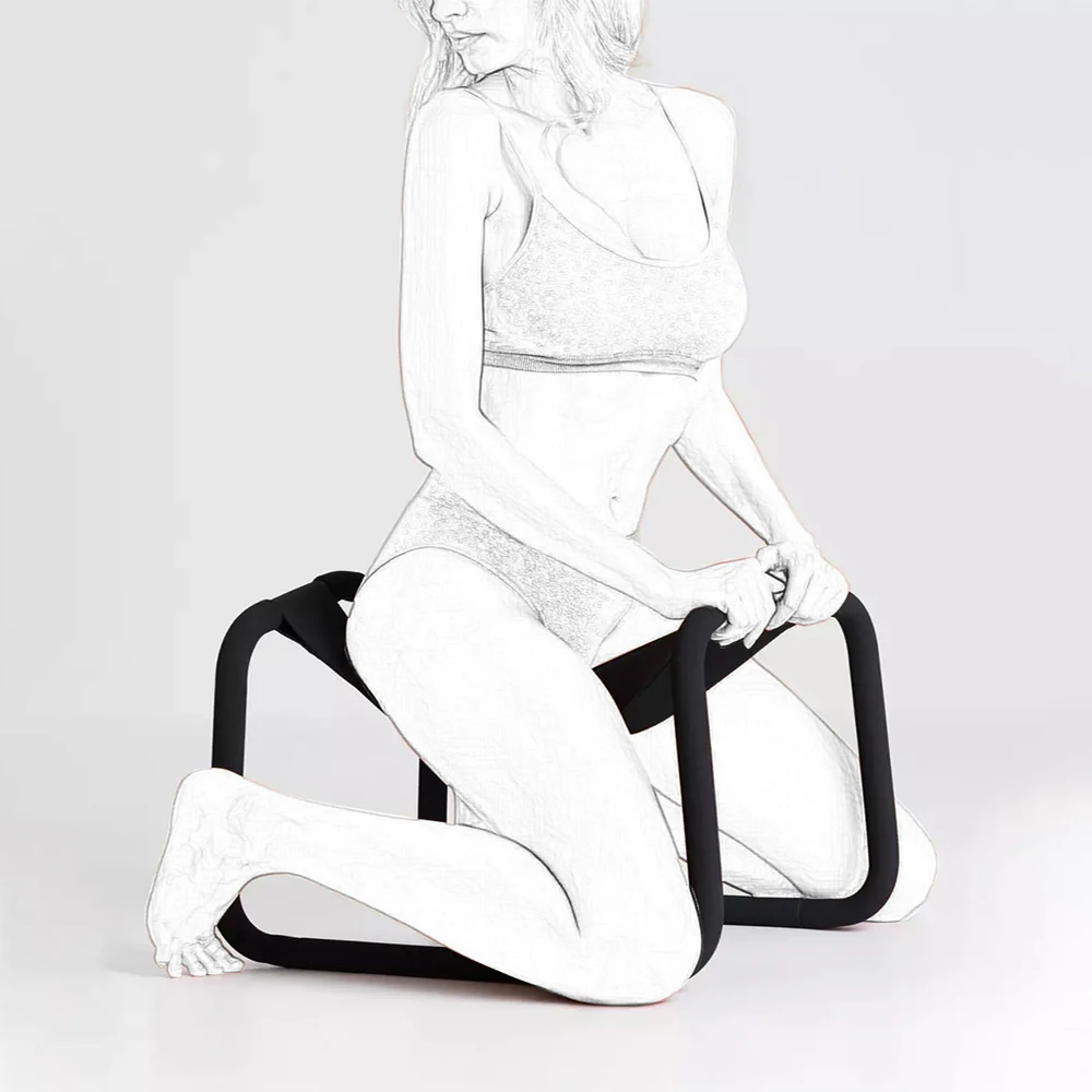 BLACKWOLF Elastic Sex Chair Sexual Positions Aid Inflatable Sex Pillow Toy for Couple Female Masturbation Furniture Sofa