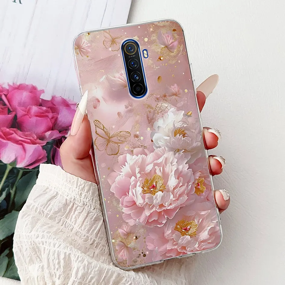 Fashion Flower Soft Silicone TPU Bumper Case - Enhanced Protection Cover
