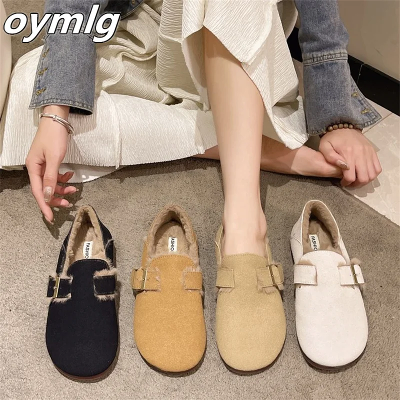 Fashionable Doudou Shoes for Women 2023 New Home Flat Bottom Casual Lightweight Anti slip One Step Single Shoe for Women
