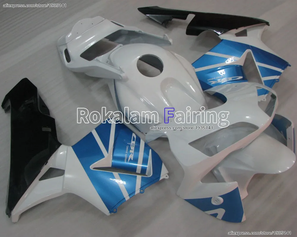 

For Honda CBR600RR F5 2003-2004 CBR600 RR 03-04 CBR 600RR Blue Black White Sportbike Fairing Kit (Injection molding)