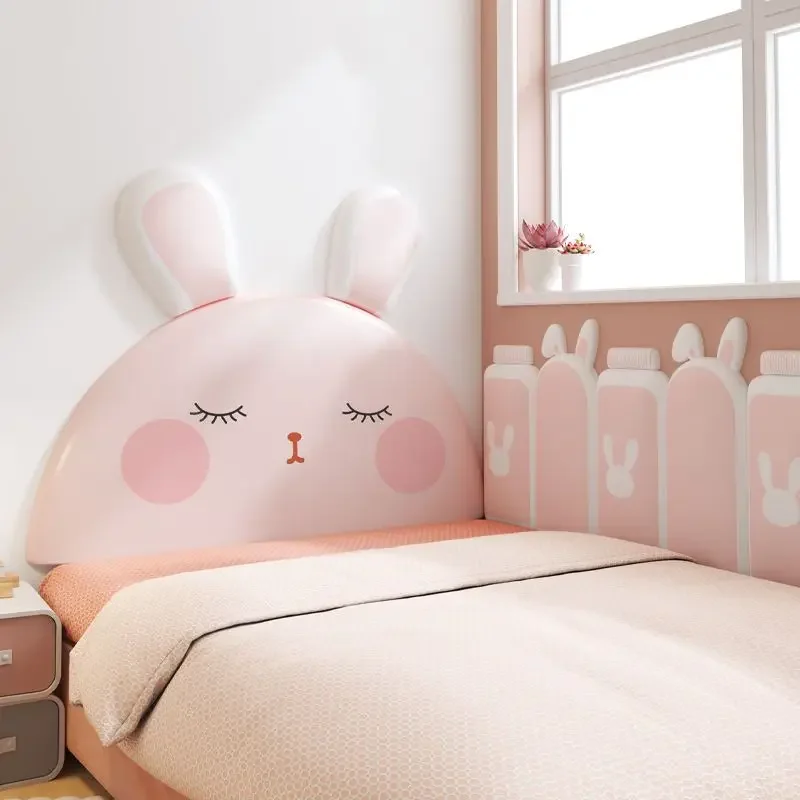 Cartoon Rabbit Kids Room Bed Headboard Bedroom Furniture Head Board Cabecero Cama Tete De Lit Tatami Wall Panels