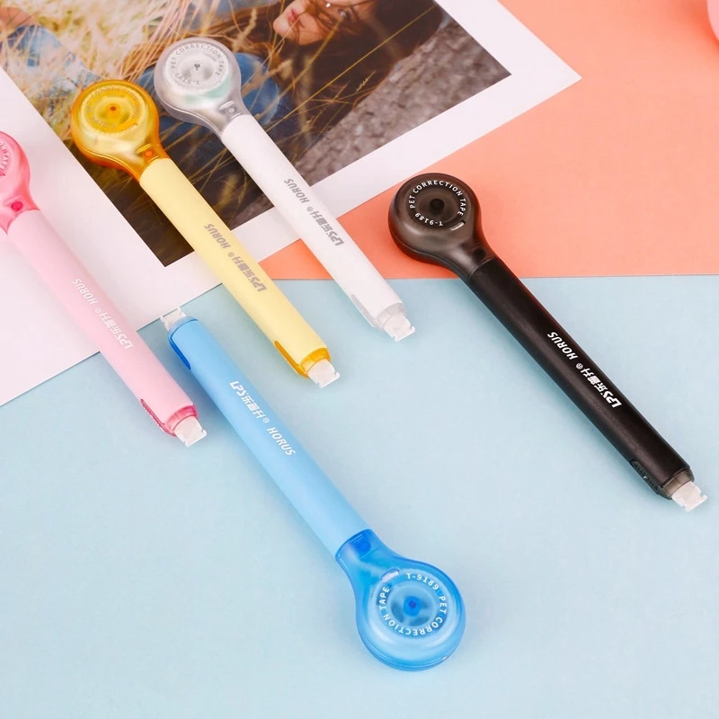 Pen Shape Correction Tape 6 m Length 5mm Width Macaron Color Creative Design School Stationery correction tape