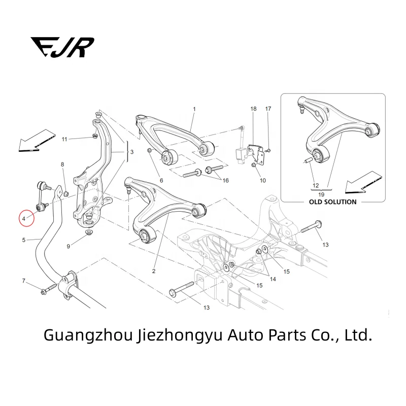 Car suspension parts 670005003 670005004 ball pull rod for Maserati Ghibli Quattroporte high quality parts