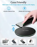 Chargeur sans fil 50W pour iPhone 14 15 16 17 Pro Xs Max Mini X Xr, support de charge rapide à induction pour Samsung S25 S26 S8 S9 S10 Note 6
