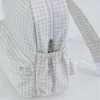 Plaid Backpack For Girls Boys Floral Waterproof Nylon Schoolbag Durable Lightweight Book Bag For Students 4
