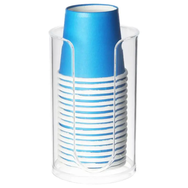 

Cup Dispenser Disposable Mouthwash Paper Cups Plastic Cup Holder Cup Dispenser Storage Rack Cups Container For Hotel Kitchen