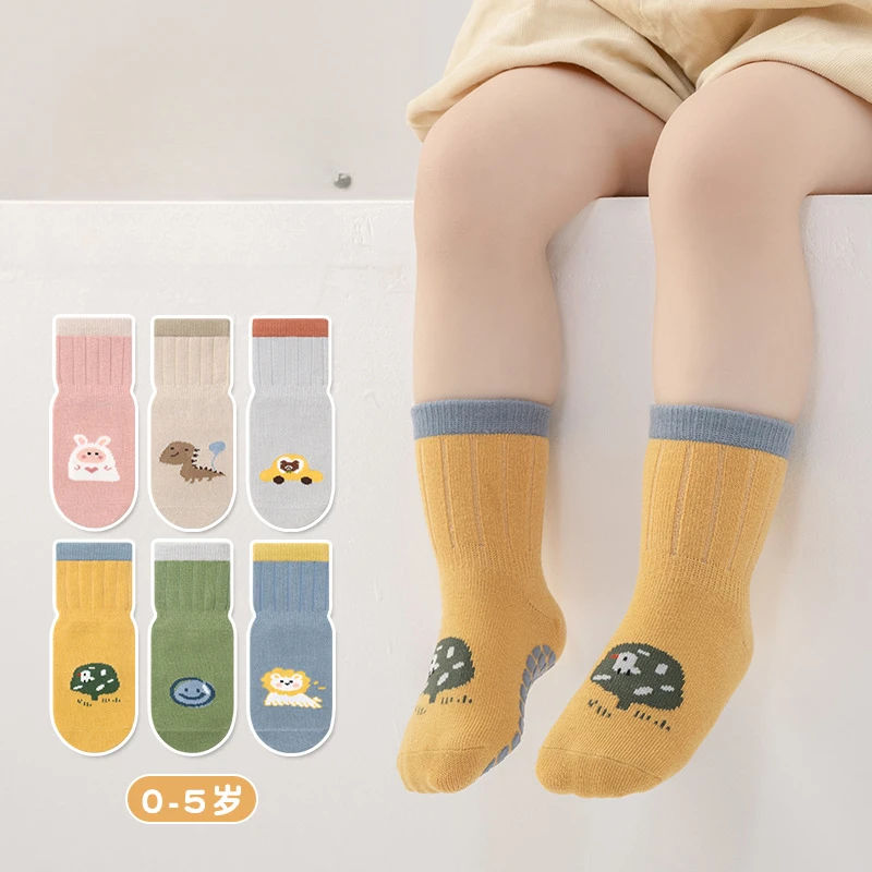 

straight socks new large-area dispensing baby trampoline socks for infants and toddlers floor socks cartoon lock waist