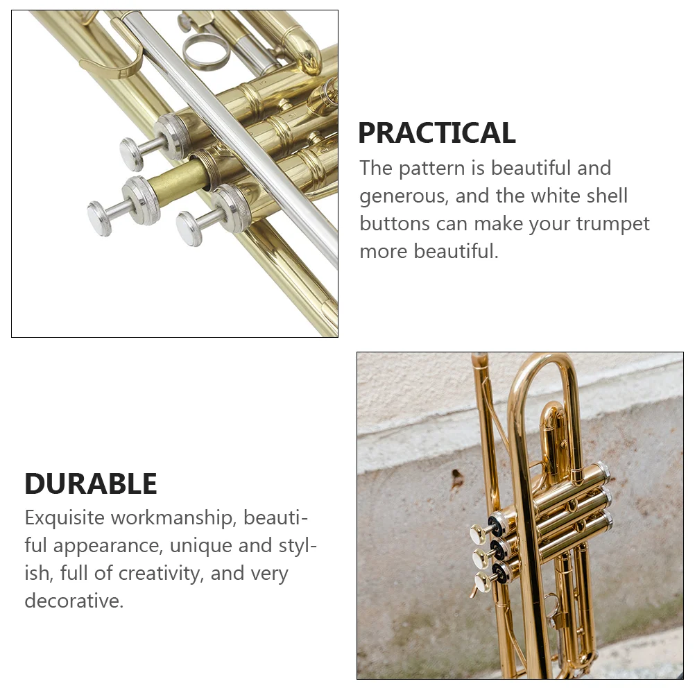 Trumpet Valve Finger Buttons Small Delicate Shell Instrument Accessories Instruments