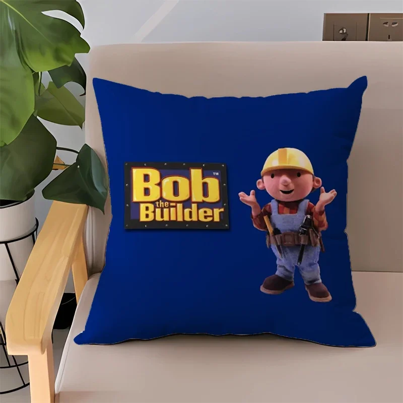 

B-Bob the Builder Bed Pillowcases 50x50 Decorative Cushions for Sofa Cover Double-sided Printing Cushion Covers Home Decor 45x45