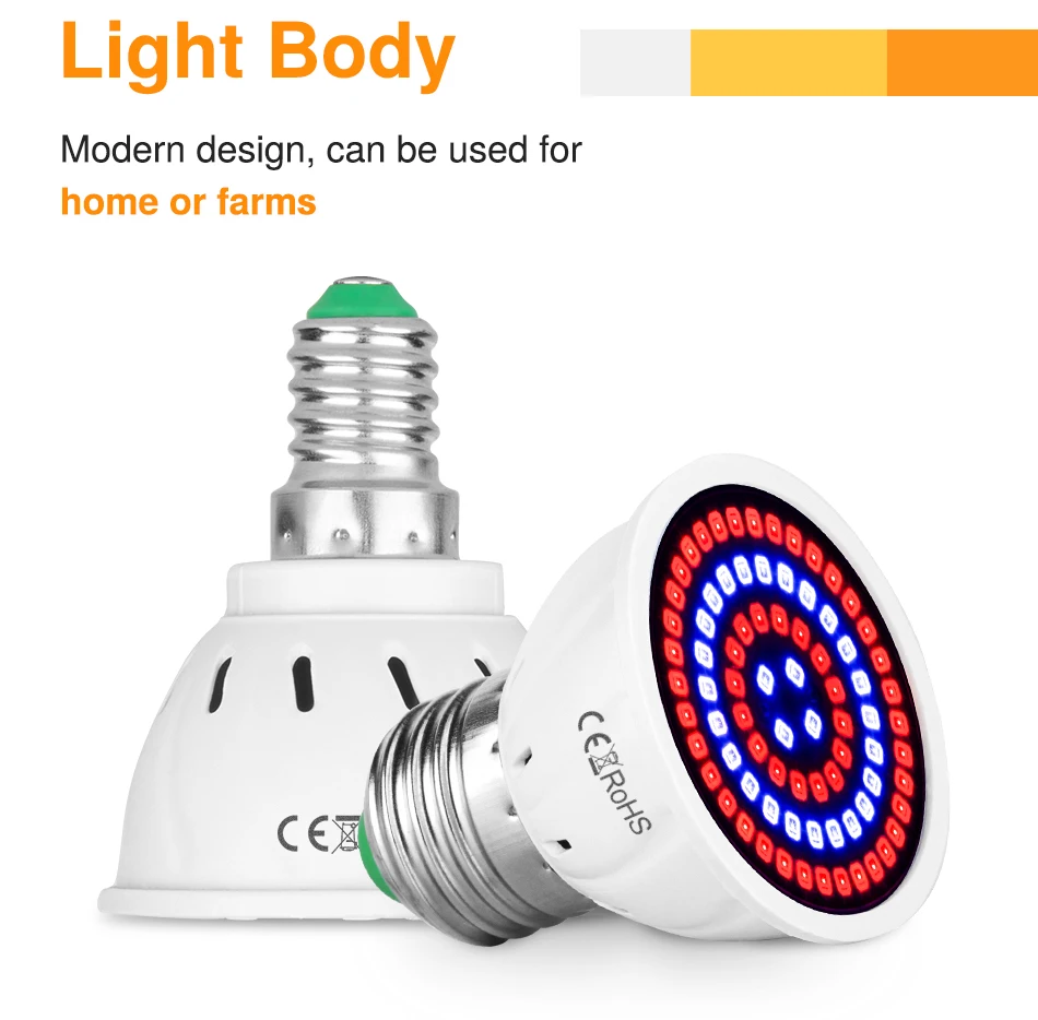 Description Picture 5 of itemPhyto Led E27 Hydroponic Growth Light B22 Led Grow Bulb MR16 Full Spectrum 220V UV Lamp Plant E14 Flower Seedling Fitolamp GU10