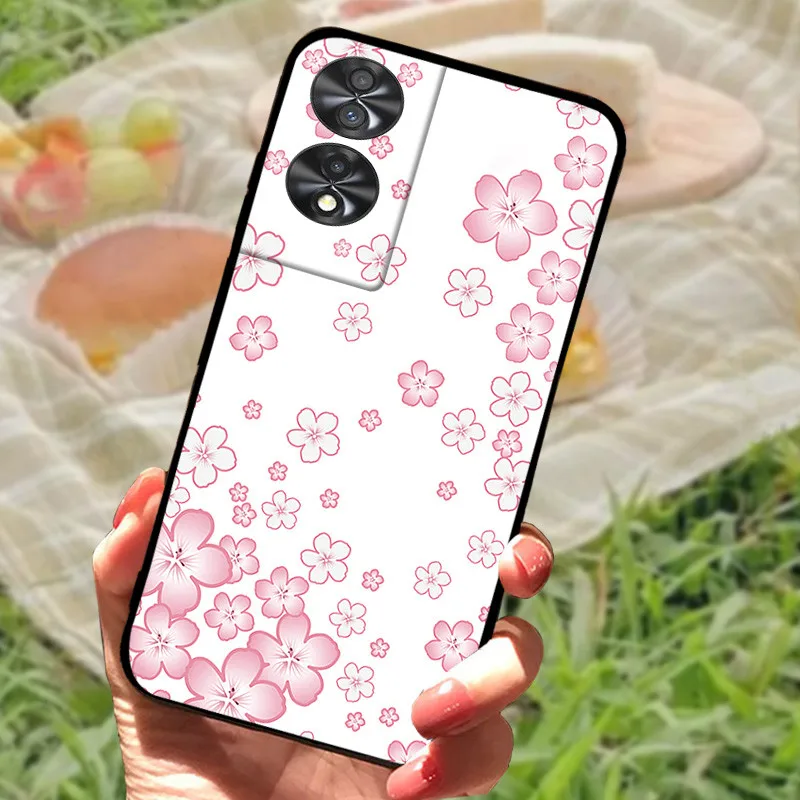 Elegant Black Marble Silicone Protective Case Cover - Soft Bumper Coque