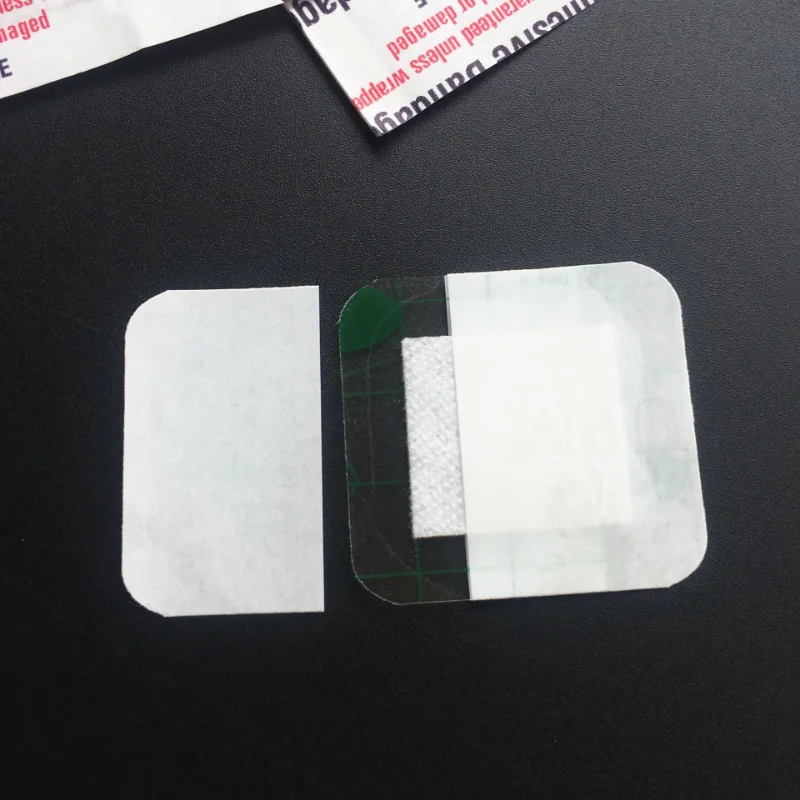 100pcs/set PU Waterproof Band Aid Square Shaped Wound Plaster Transparent Skin Patches for First Aid  Strips Bandages 4