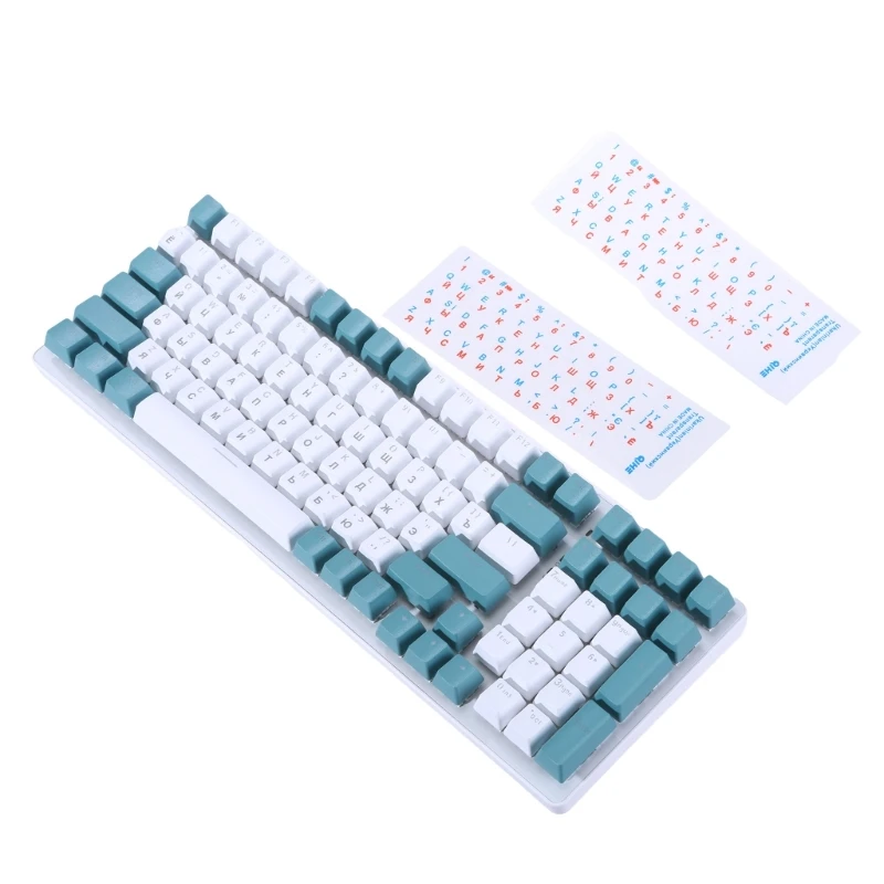 

Keyboard Stickers Ukraine Letters Waterproof Durable Button Sticker Matte Black/Clear Background Keypad Cover 13x11mm P9JB