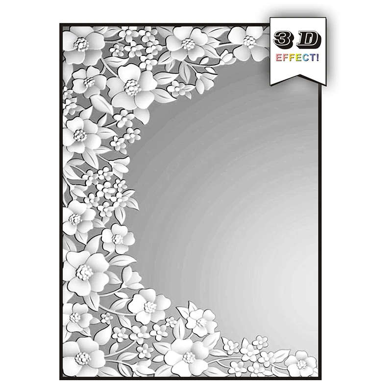 3d Embossed Relief Folder-Invitation Lace, Used For Handmade Letters And Background Greeting Card Clipbook New Edition