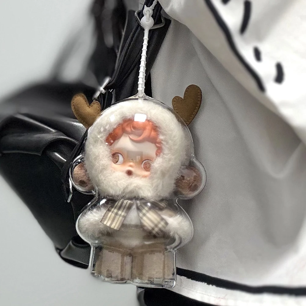 Transparent Portable Organizer Box Storage Case Protective Cover for Skull Panda Winter Movement for SP Doll