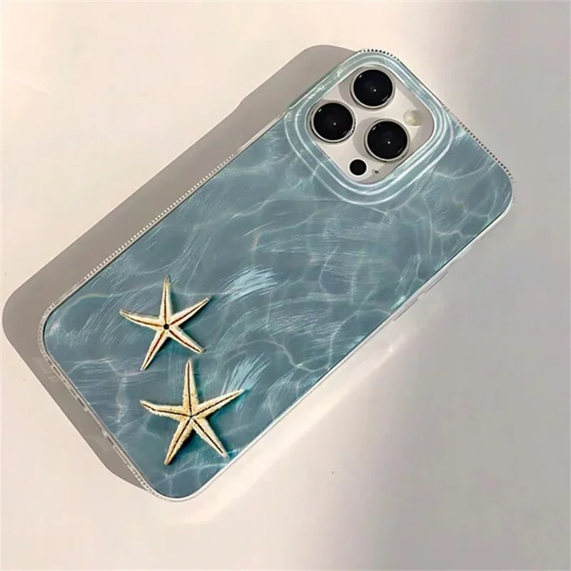Ocean Whale and Starfish Design Shockproof Phone Case