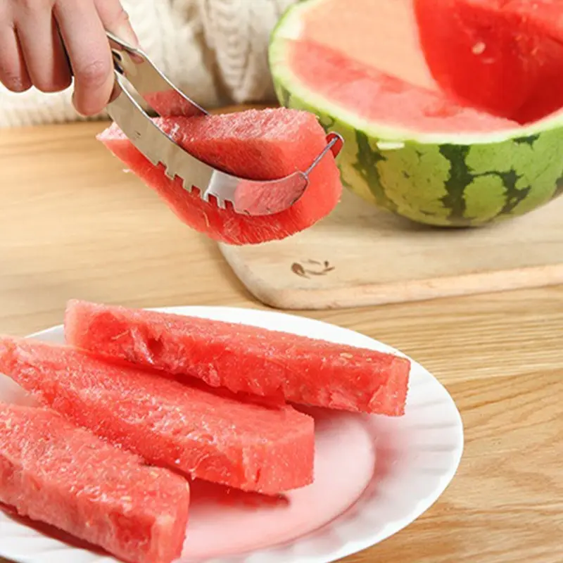 Watermelon Cutting Tool Divider Stainless Steel Creative Multi-Functional Watermelon Meat Slicer Kitchen Accessories watermelon slicer