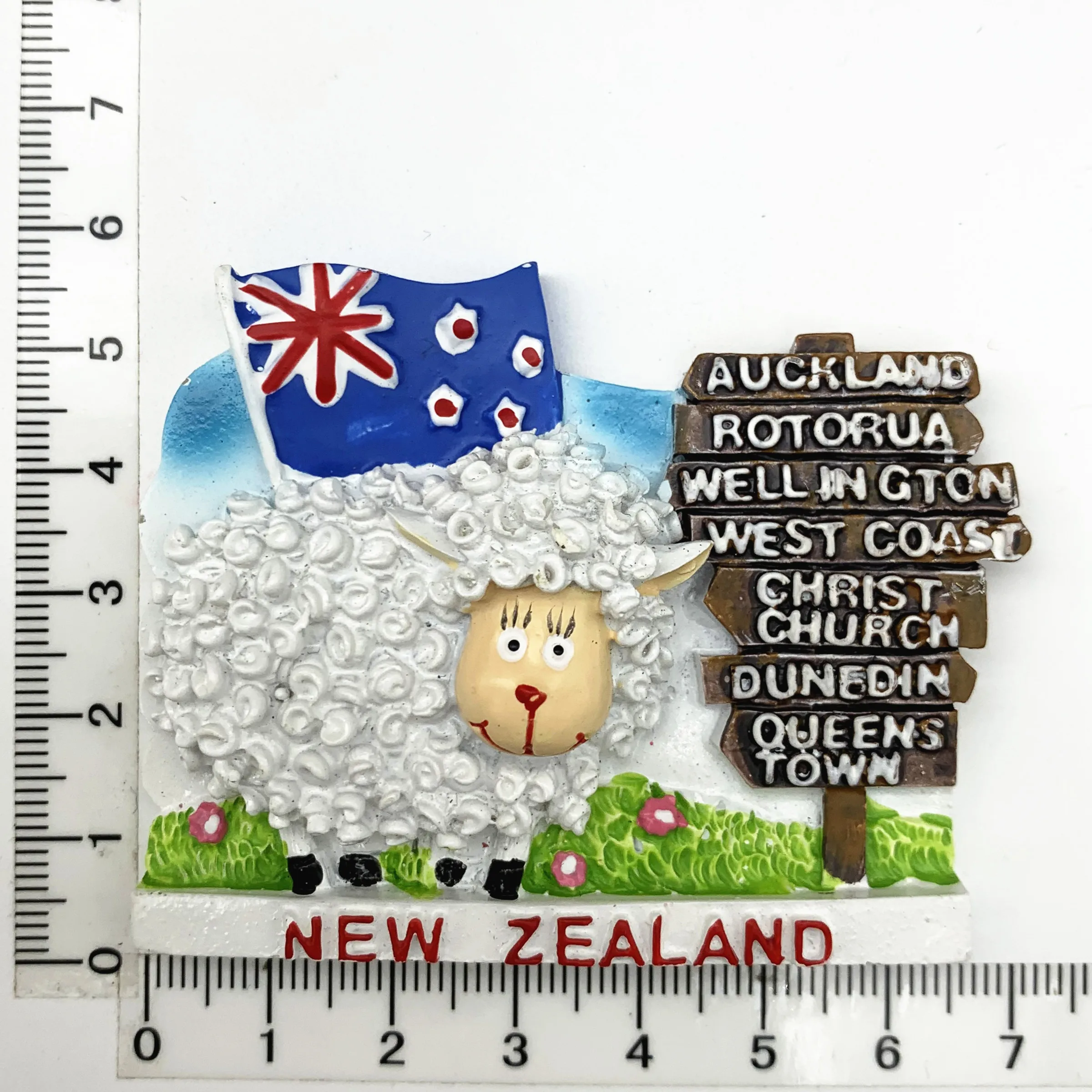 Magnete Frigorifero 3D Nuova Zelanda – Cristallo Trasparente Con Immagine, 50x50x20 Mm – Souvenir Di Viaggio, Regalo Turistico, Decorazione Casa – Lavagna Magnetica