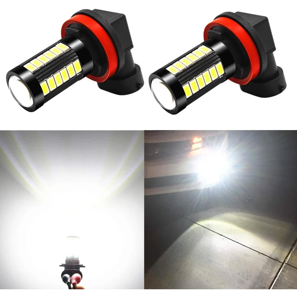 

2pcs H8 H11 Car LED Bulbs Fog Light Fog Lamp White H7 H4 9005 9006 for BMW E46 E90 F20 E60 E39 X1 X3 X4 X5 X6 X7 F10 Audi A4 A6