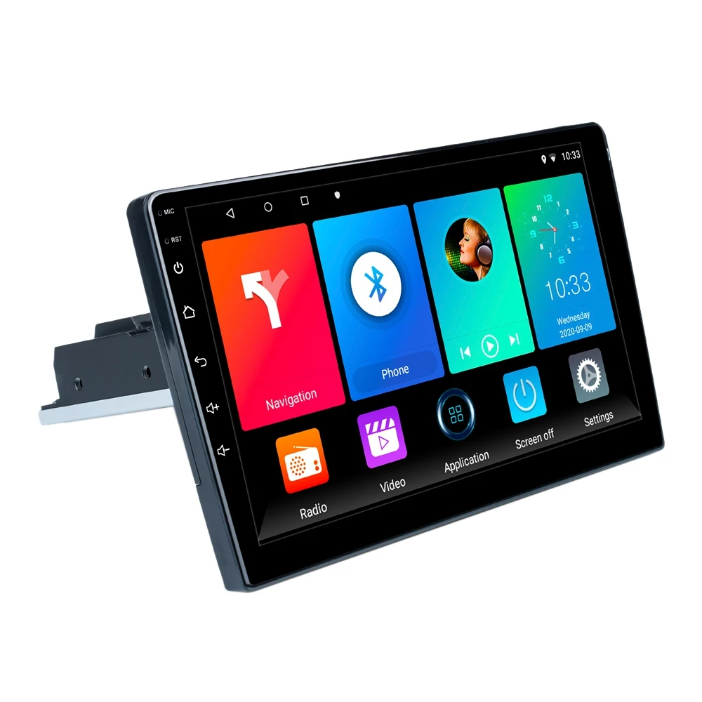 

1 DIN Android 9.1 Car Multimedia Player Car Stereo Radio 9 Inch Adjustable Contact Screen FM GPS Navigation MP5 Player