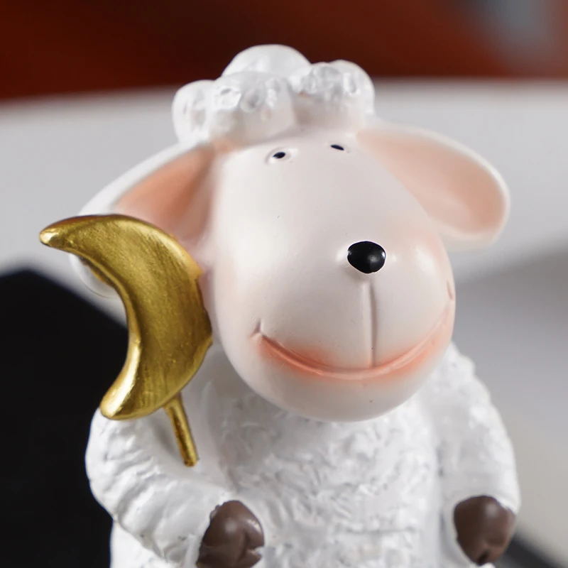 1PC Creative Little sheep Sitting on Clouds Decorative ornament, Festival celebration Ramadan Festival Decorative ornament
