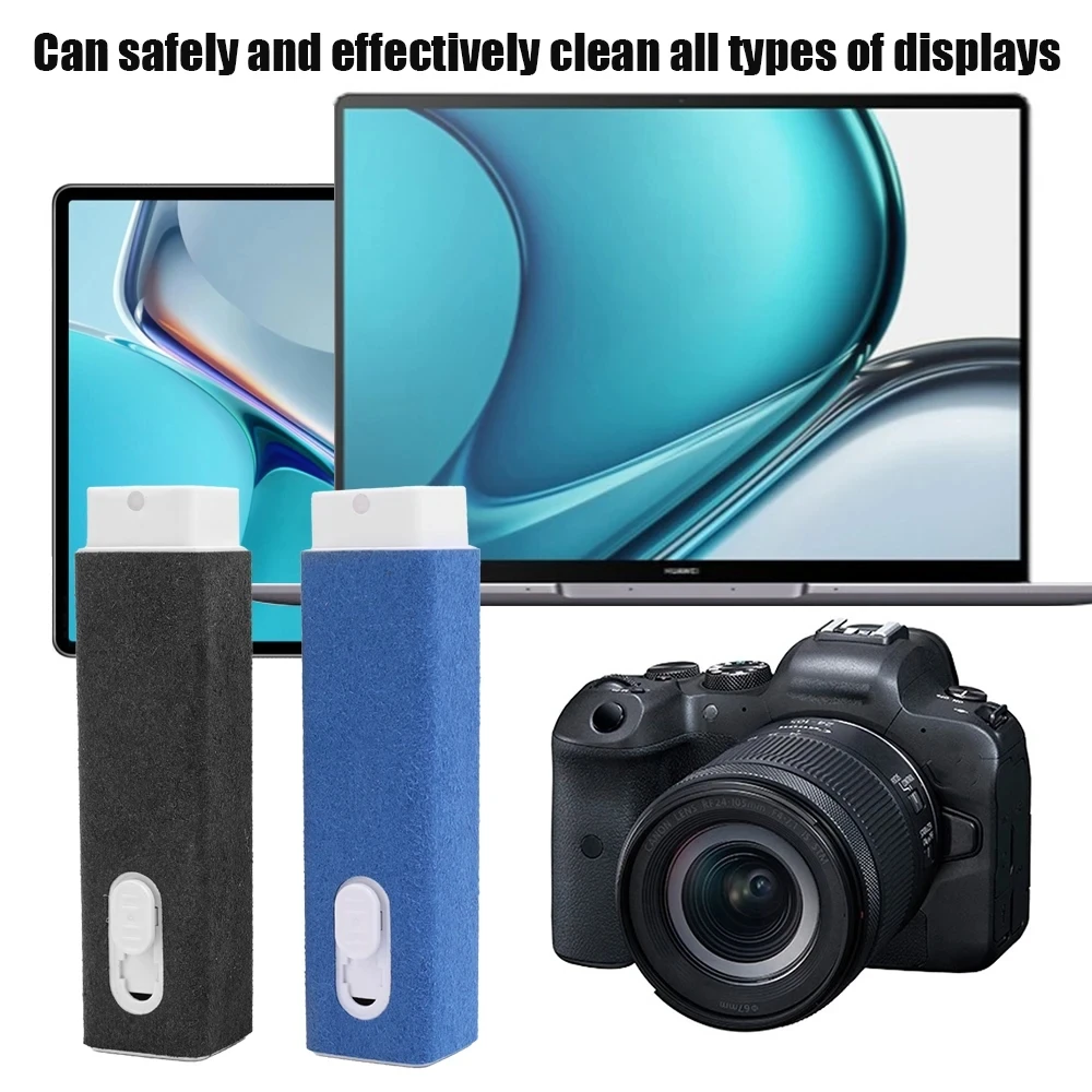 2 In 1 Mini Screen Cleaner Spray Bottle For All Mobile Phones Tablet Laptop Macbook PC Cleaning Wipes Microfiber Cloth