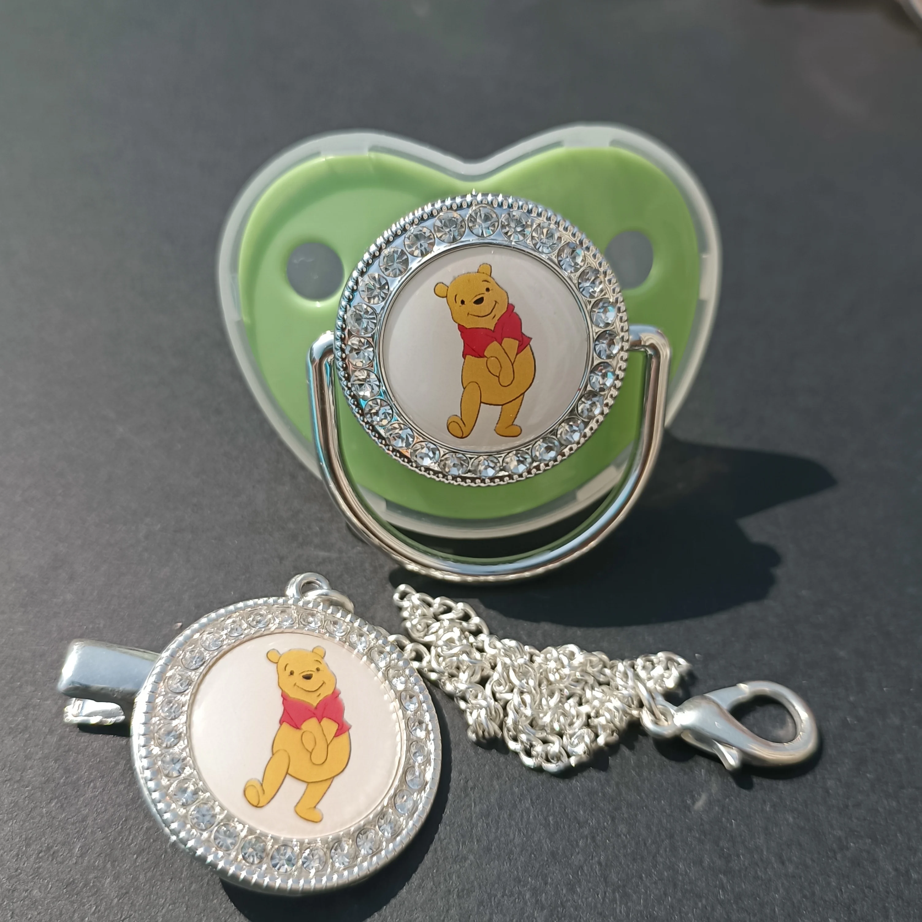 1Set-Disney-Winnie-the-Pooh-Newborn-Pacifier-Clip-8-Colors-Shiny ...