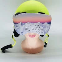 Customer Pattern Microfiber Snow Helmet Visor Cover Hot Sale Soft Bag Skiing Helmet Visor Protector 1