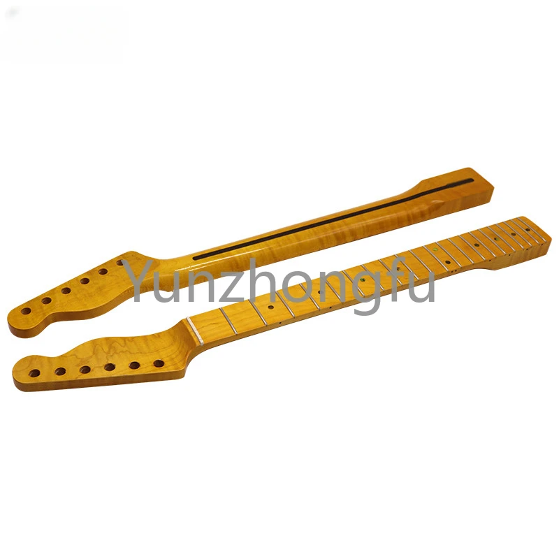 

1 Piece TL Electric Guitar Neck Maple Wood 21 Frets Yellow TL Guitar Neck and ST Neck