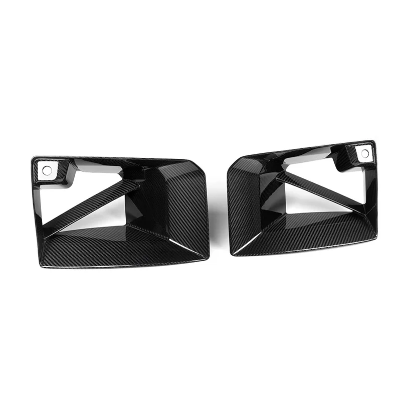 Real Carbon Fiber Front Bumper Air Vent Cover Air Intake For BMW M2 G87 -IN MP-Style Front Ducts PrePreg Gloss Carbon Fiber