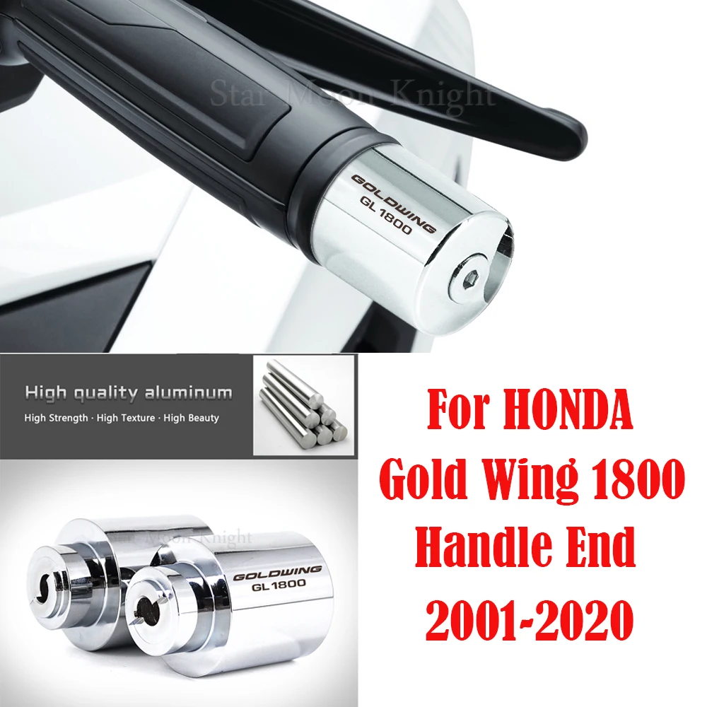 Per Honda Gold Wing 1800 Manubrio Moto Manubrio Peso Finale Manopole Manubrio Tappo Anti Vibrazione Silder Plug Gl1800 Gl 1800 2001-202