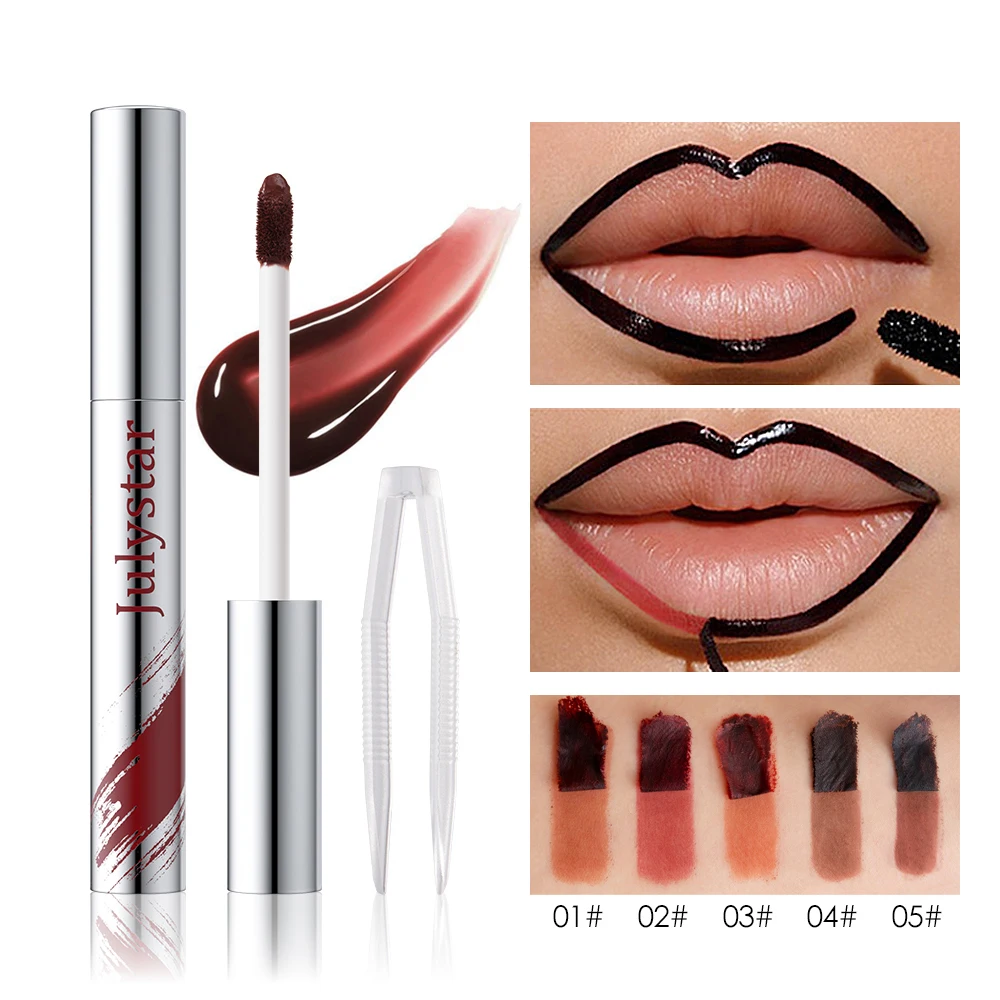 Lip Liner Lip Stain Lip Liner Pencil Lip Liner Set With Tweezers Lip Liner
