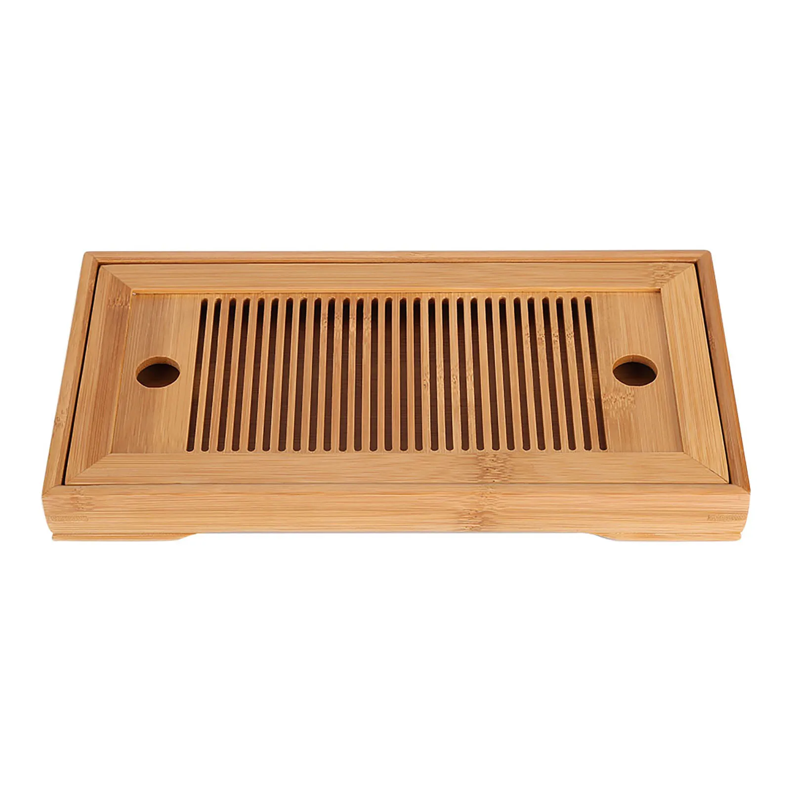 Description Picture 5 of itemBamboo Tea Tray Chinese Gongfu Tea Mini Serving Table for Teahouse Home Office Bamboo Tea Tray Gongfu Tea Tray Tea Serving Table